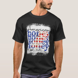 Camiseta Mens Womens 4 De Julho Americano Honey 4