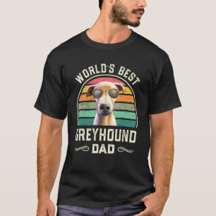 Camiseta Mens Words Best Greyhound Pai Vintage Italiano Gre