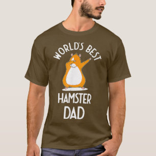 Camiseta Mens Words Melhor Pai De Hamster Dabbing Funny Ham