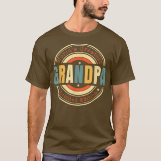 Camiseta Mens World's Greatest Grandpa Limited Edition Fath