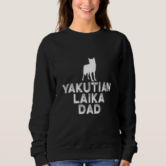 Camiseta Mens Yakutskaya Laika pai Yakutian Laika cão-cão