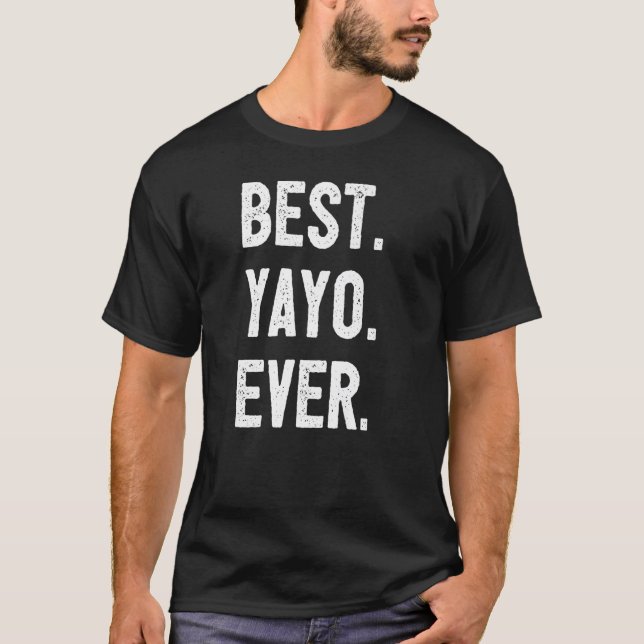Camiseta Mens Yayo Avô Eu Amo Yayo Avô Espanhol Bes (Frente)