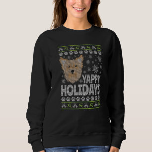 Camiseta Mens Yorkie Ugly Christmas Yorkshire Terrier