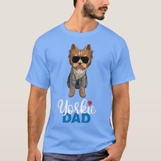 Camiseta Mens Yorkshire Terrier Papa Yorkie Pai