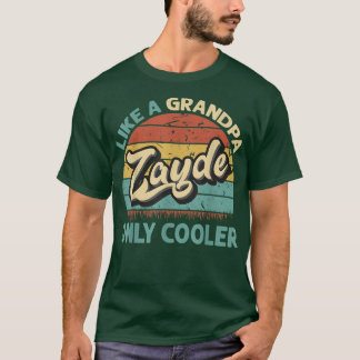 Camiseta Mens Zayde Como Um Vovô Apenas Pai De Vintage Mais