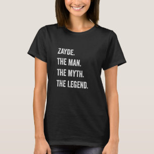 Camiseta Mens Zayde O Homem A Lenda Mita Saba Jewish Gra