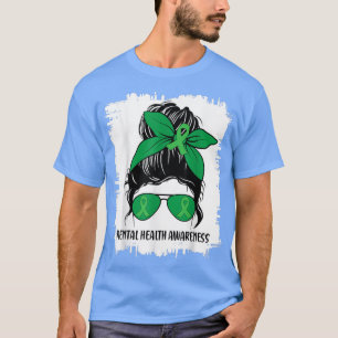 Camiseta Mensageira Saúde Mental Importa Conscientização Ri