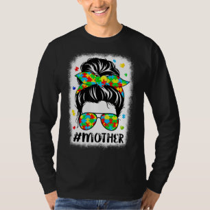 Camiseta Mensageiro Bandana Mãe Apoiadora Mulheres Autismo