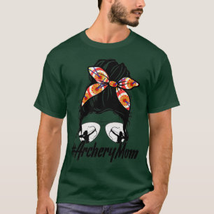 Camiseta Mensageiro Bun Hair Óculos de sol Bandana Archery 