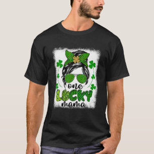 Camiseta Mensageiro Bun Leopard Dia de São Patrício Uma M