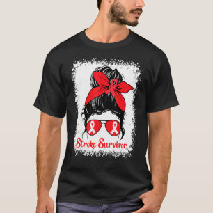 Camiseta Mensageiro Bun Stroke Survivice Sensibence Red Rib