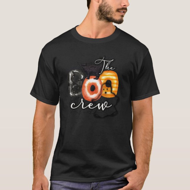 Camiseta Mensageiro da Tripulação Spooky Halloween (Frente)