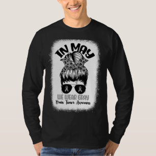 Camiseta Mensageiro Em Maio Vestimos Cinzas Para Tumor Cere