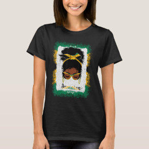 Camiseta Mensageiro jamaicano Jamaica Flag Mulheres Mulher