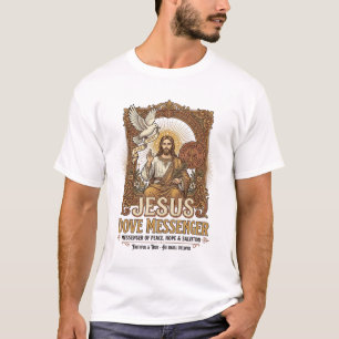 Camiseta Mensageiro Jesus Pombo Jesus Pombo Mensageiro Cris