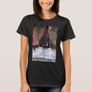 Camiseta Mensageiro Sagrado de Nara Pintura de Alfred Fox
