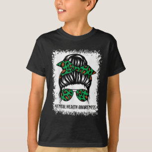 Camiseta Mensageiro Saúde Mental S Consciência Fita Verde _