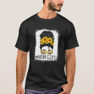 Camiseta Mensageiro Sunflower Mãe Vida Dia de as mães Branq