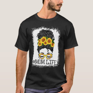 Camiseta Mensageiro Sunflower Mãe Vida Dia de as mães Branq