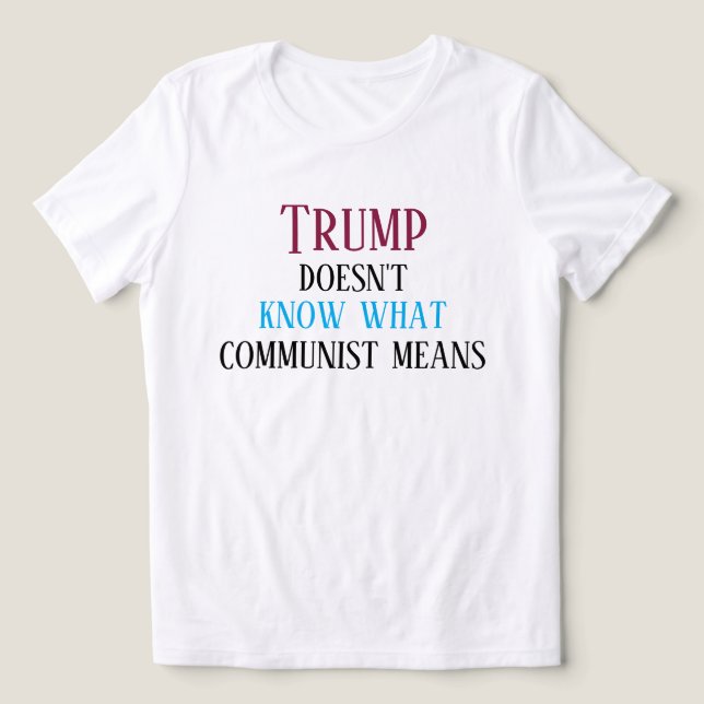 Camiseta Mensagem anti-MAGA (Design frontal)