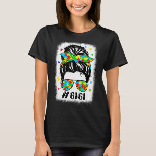 Camiseta Mensagem Bun Bandana Gigi Apoio Mulheres Autismo A