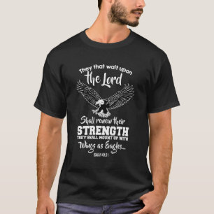 Camiseta Mensagem Cristã de Eagles Isaiah 4031