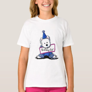 Camiseta Mensagem de Aniversário do Westie