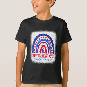 Camiseta Mensagem de Consciência do Defeito Cardíaco Congên