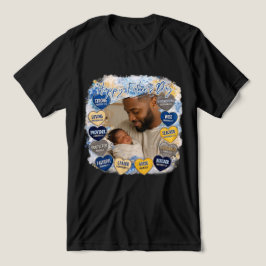 Camiseta Mensagem de Coração Dia dos Pais