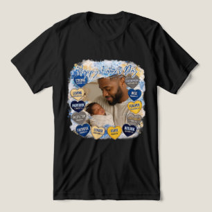 Camiseta Mensagem de Coração Dia dos Pais