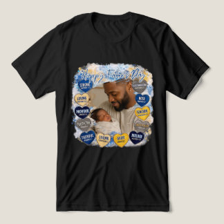 Camiseta Mensagem de Coração Dia dos Pais