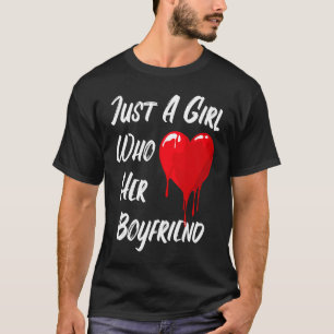 Camiseta Mensagem de Dia de os namorados Vermelho do Amor