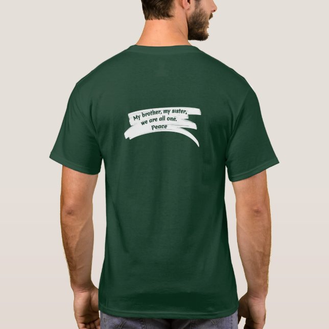 Camiseta Mensagem de Paz de Paint Wipe (Verso)
