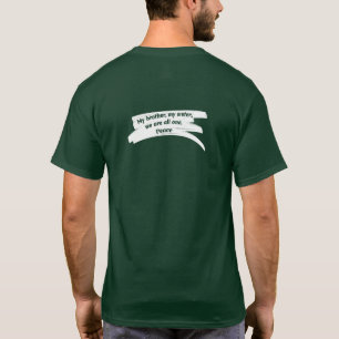 Camiseta Mensagem de paz de Tinta e Limpeza