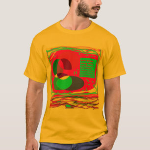 Camiseta Mensagem de paz para festivais com design de cor m