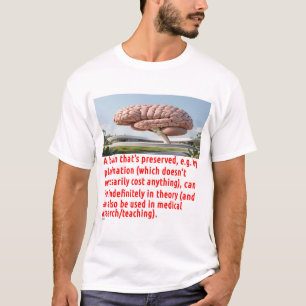 Camiseta Mensagem de Preservação do Cérebro (construção)