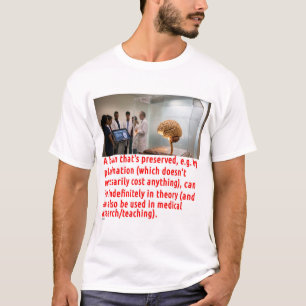 Camiseta Mensagem de Preservação do Cérebro (sala)
