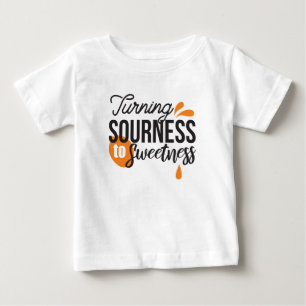 Camiseta Mensagem de vida positiva - Transformando azedo em
