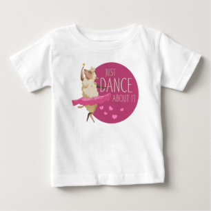 Camiseta Mensagem Divertida de Ovelha - Apenas Dançe Sobre