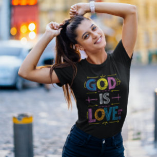Camiseta Mensagem divina: Deus é Setas do Amor