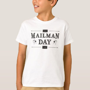 Camiseta Mensagem do Corretor do Dia do Correio Postar Mens