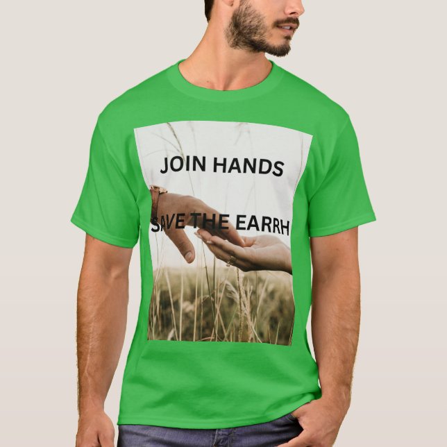 CAMISETA MENSAGEM DO DIA DA TERRA  (Frente)