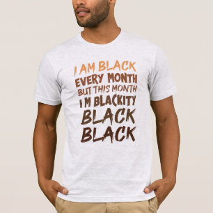 Camiseta Mensagem do Mês da História Negra Igualdade Justiç