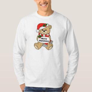 Camiseta Mensagem do urso de ursinho do Natal