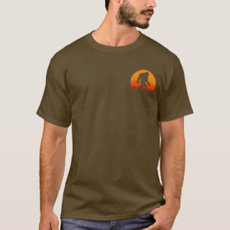 Camiseta Mensagem engraçada do Big Foot/Sasquatch na frente