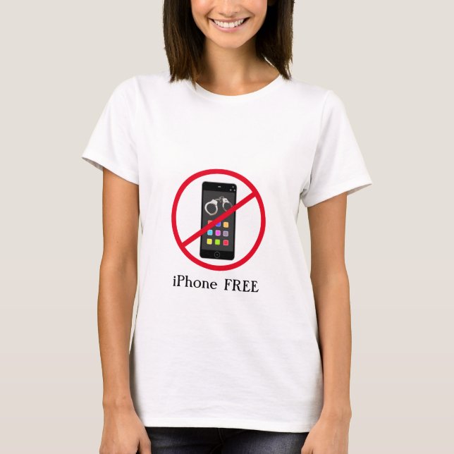 Camiseta Mensagem Grátis para iPhone Moderno (Frente)