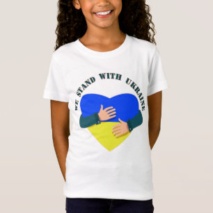 Camiseta Mensagem inspiradora Estamos com a Ucrânia T-Shir