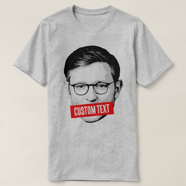 Camiseta Mensagem Mike Johnson Personalizada (Frente do Design)