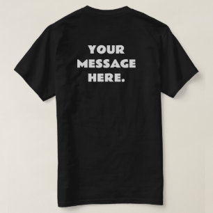 Camiseta Mensagem Personalizada Adicione Seu Texto Aqui Cos