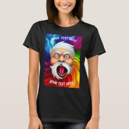 Camiseta Mensagem personalizada de Papais noeis
